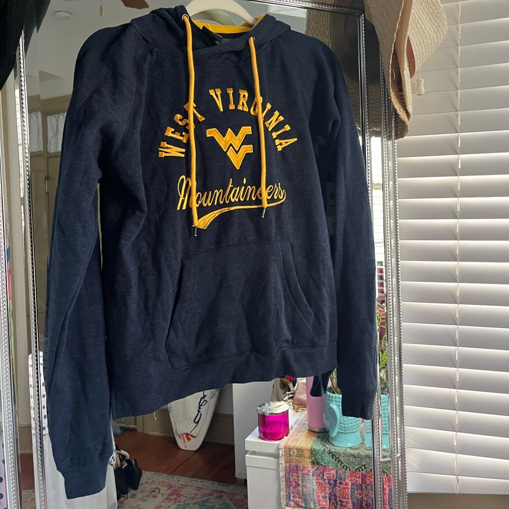 West Virginia Mountaineers Hoodie - Navy and Yellow